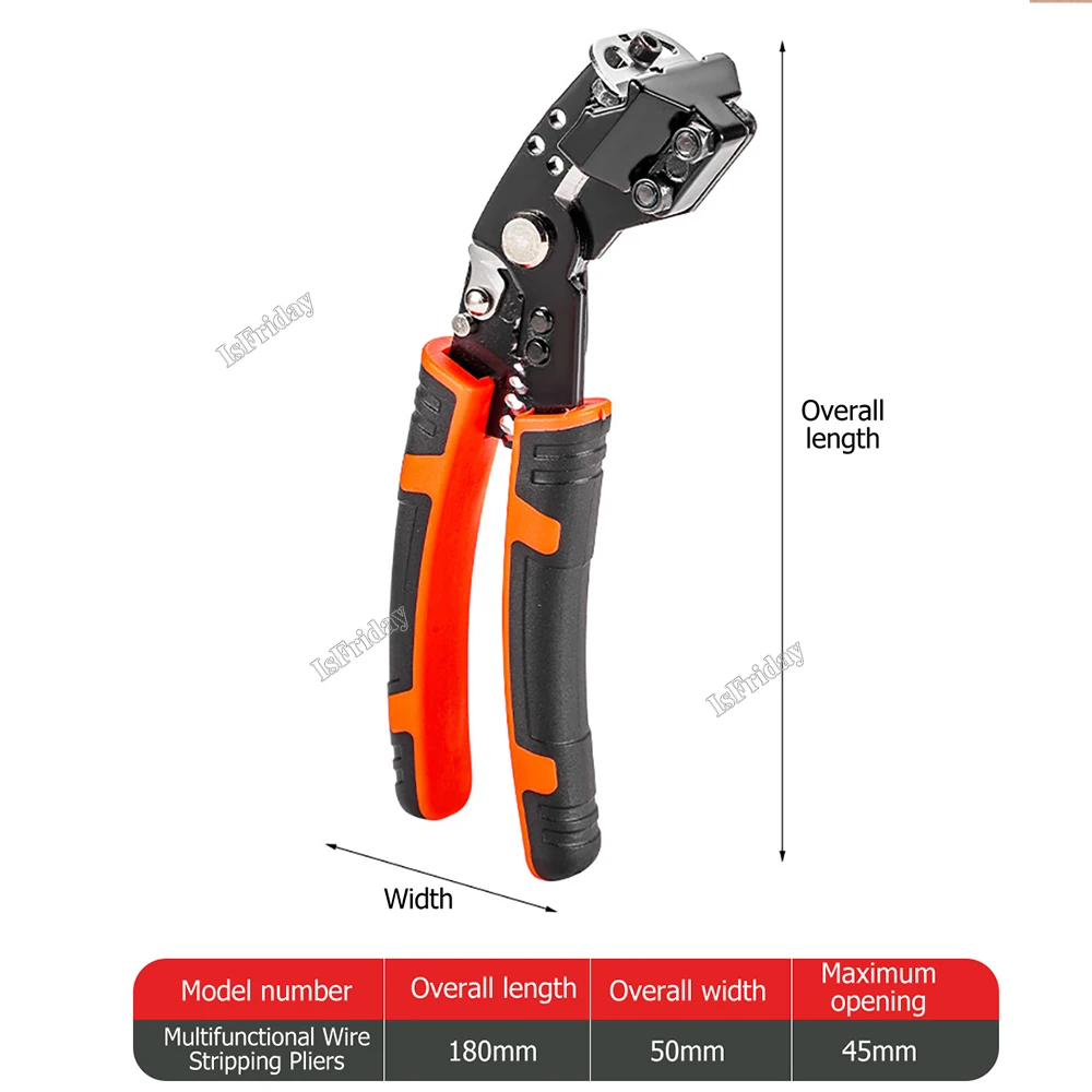 Wire Stripping Multifunctional Pliers For Cable Cut Crimp Bending Wire Stripper Wrench Cable Cutter Crimper Automatic Hand Tool