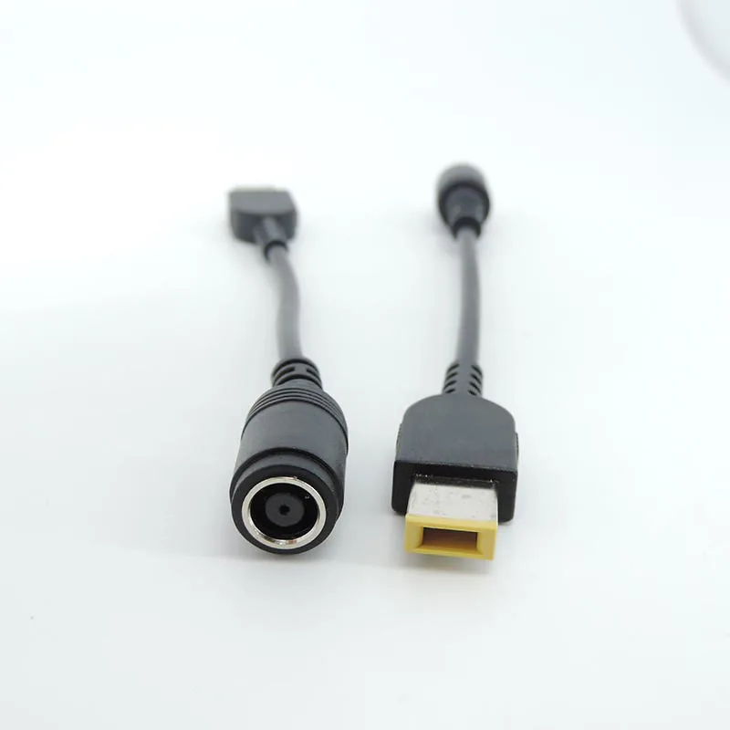 7.9*5.5mm Round Jack to Square Plug End power Adapter Pigtail Charger connector Converter Cable 10cm