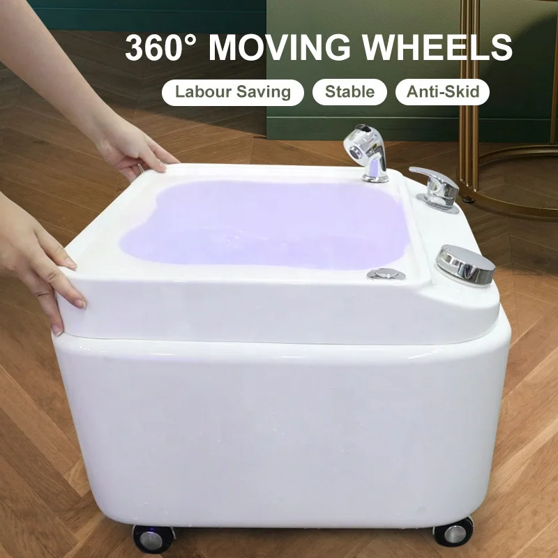 Factory customized acrylic footbath 54*54*37CM modern foot bath luxury foot bath