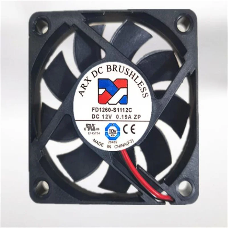 

DC BRUSHLESS 6015 FD1260-S1112C DC12V 0.19A 60*60*15MM two wire fan