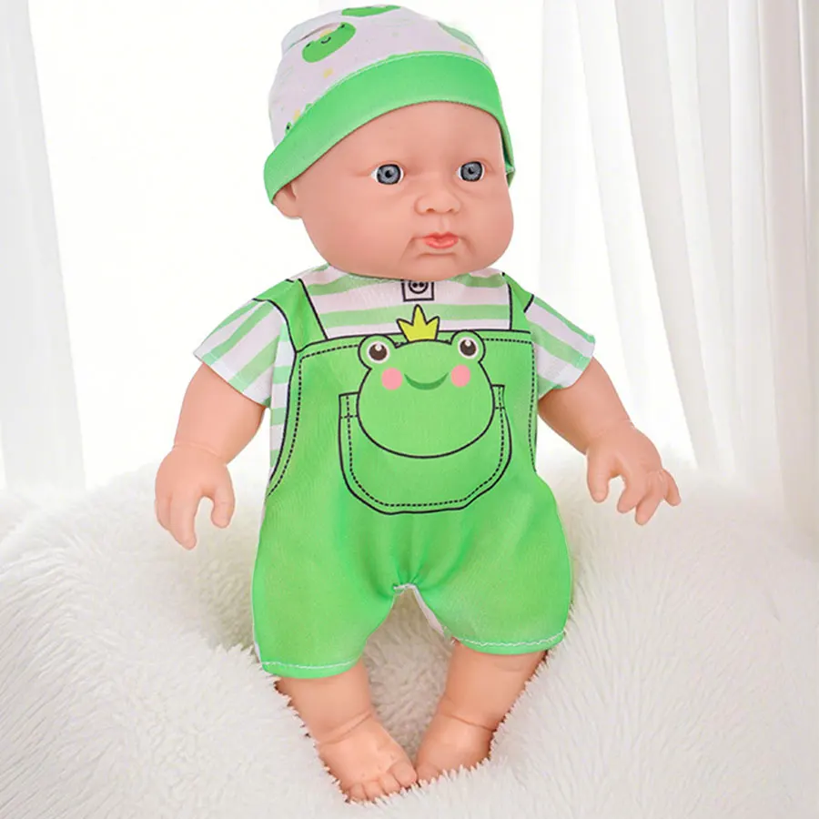 10inch Baby Doll Cute Movable Doll With Jumpsuits Realistic Reborn Baby Doll For Kids Birthday Gifts Children's Toys