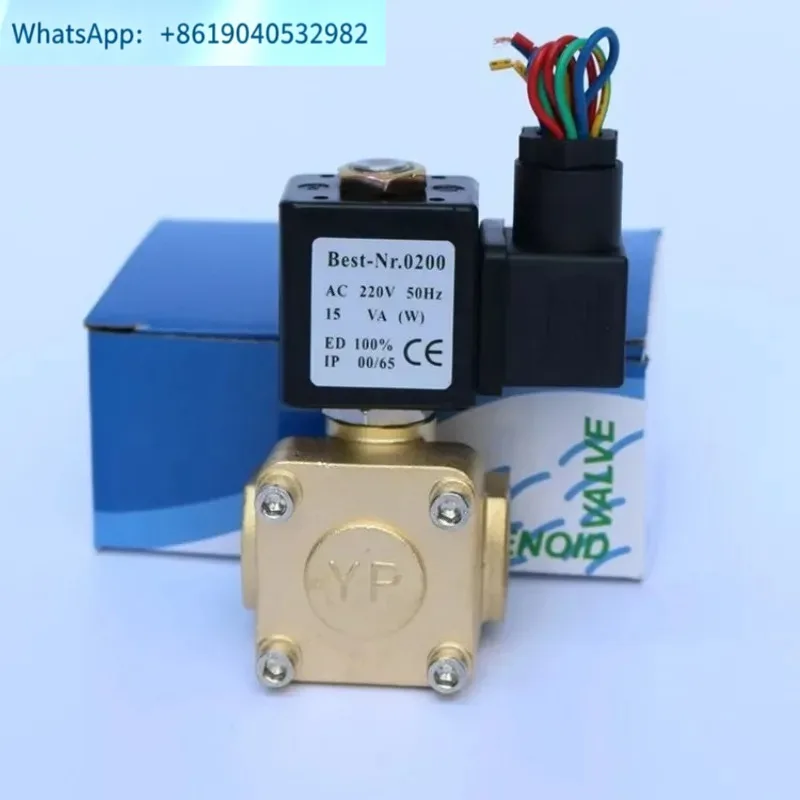 0927200 Two-position two-way diaphragm 4-point normally closed water valve Air compressor air valve AC220VDC24V