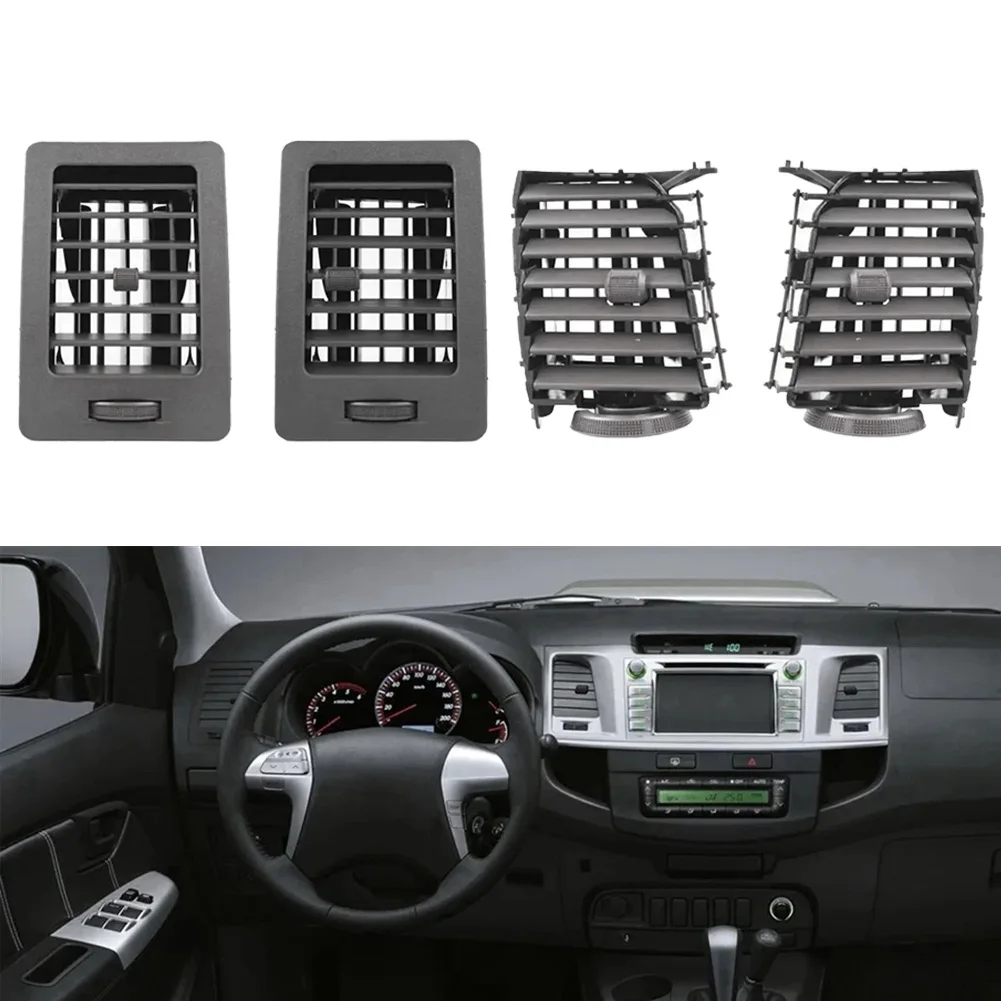 

4pcs A/C Vent Grille Black Plastic Replacement Parts 55650-0K010/11 For Toyota For Hilux For Vigo SR5 2005-2015 Accessories
