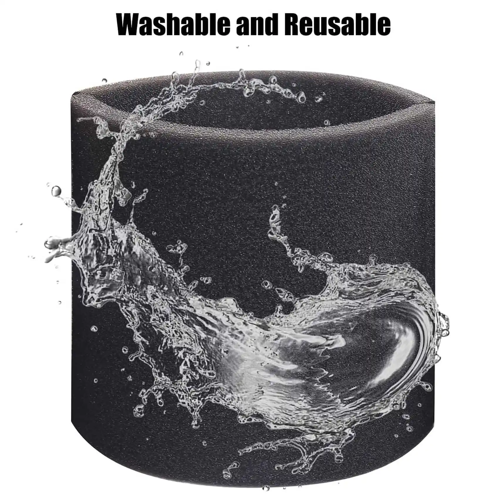 7 Pack VF2001 Foam Filter Type For Shop Vac Wet Dry Vacuums 5 Gallon And Larger,For Vacmaster&Genie Shop Vacuum Cleaners-AT30