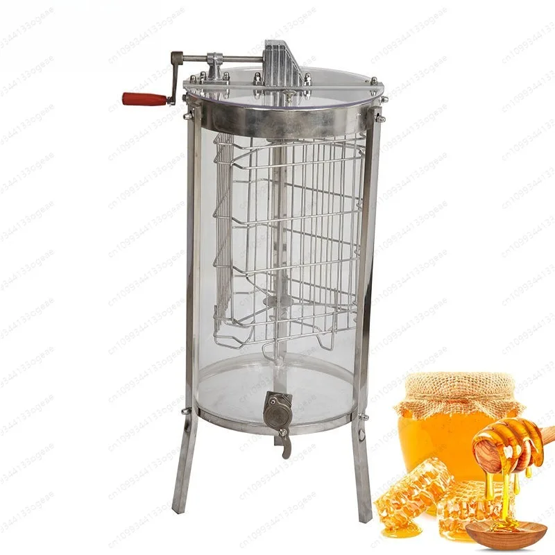 Transparent Acrylic Honey Extractor, 3 Frame Manual Centrifuge, Beekeeping Equipment, eQuipment Tool