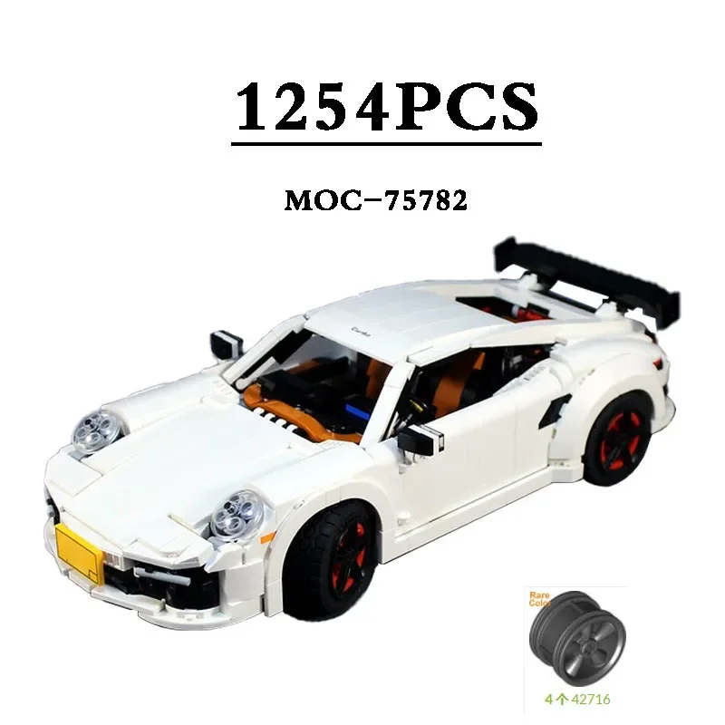 

Building Block MOC-75782 Classic Sports Car 10295 Building Block Toy Splicing Racing Static Edition 1254 pcs For Kids ToysGifts