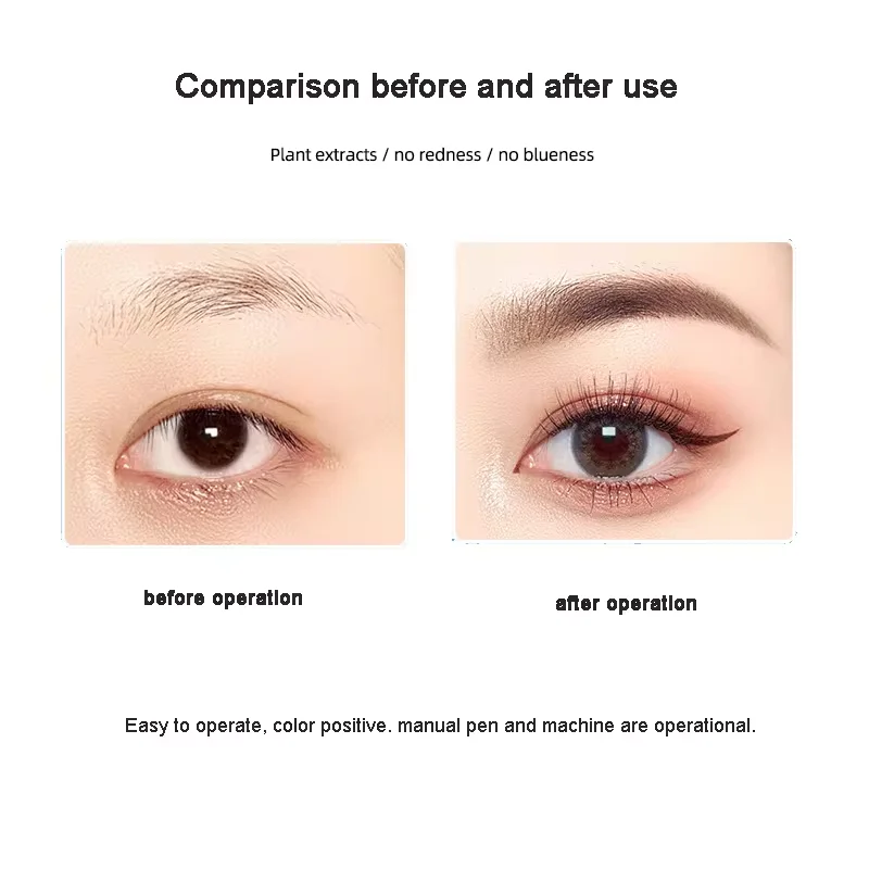 1 szt. Odcień tatuażu ołówek do brwi wodoodporny Microblading długopis do makijażu 6 kolorów długopis kosmetyczny naturalne długotrwałe piękno