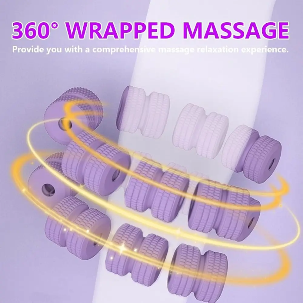 المحمولة الحلقي الساق المشبك مدلك حلقة على شكل خفيفة الوزن دليل العضلات مدلك الأسطوانة 28 عجلة يده التخسيس الأسطوانة أداة