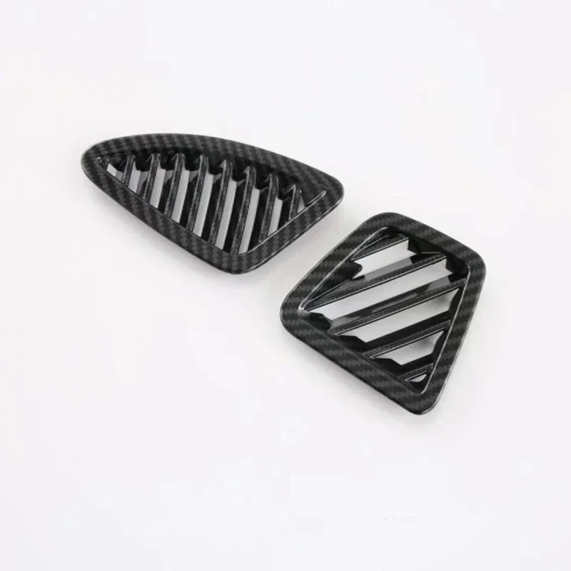 Carbon Fiber Car Front Air Vent Dashboard Outlet Cover Trim  For Kia Sportage NQ5 2022 2023