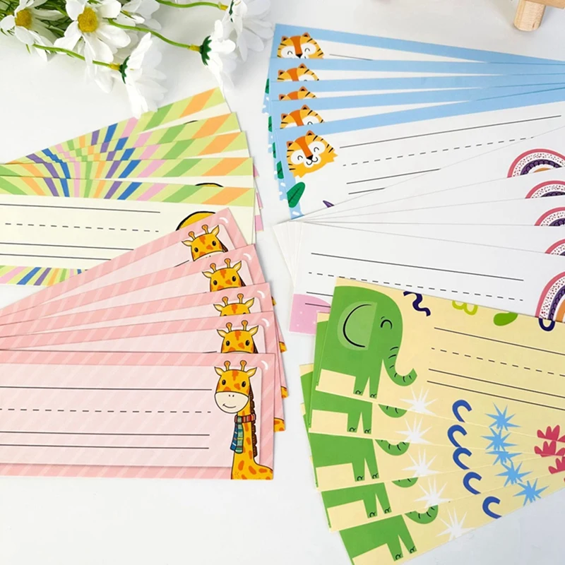 75Pcs Exercise Book Labels Name Plate, Can Be Written On, Self-Adhesive Stickers Made Of Adhesive Paper