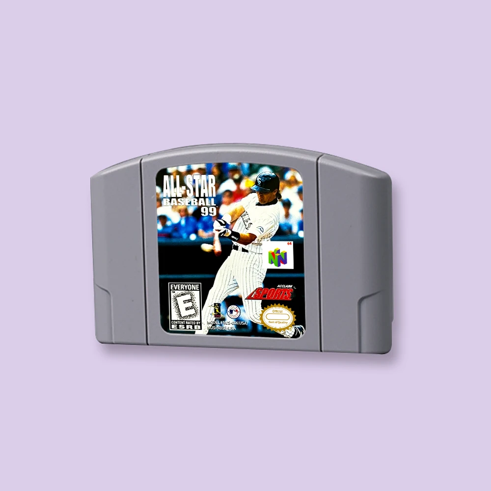 

for All-Star Baseball 99 2000 2001 64bit game card for USA NTSC version N64 video game console English language