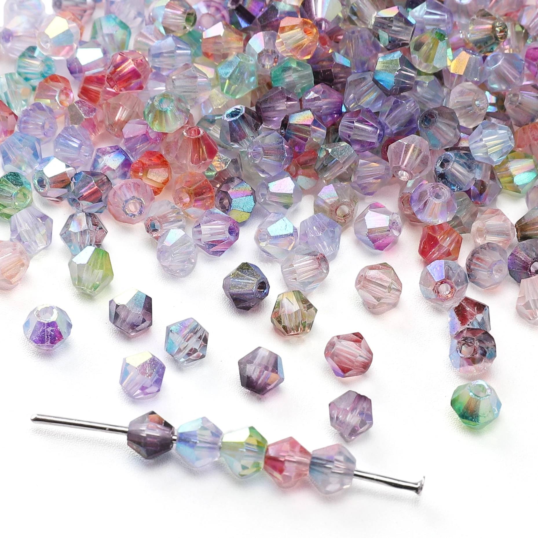 4mm120/250個入り ファセットカット クリスタルビー - Jewelry Making Beginners のレビューと価格