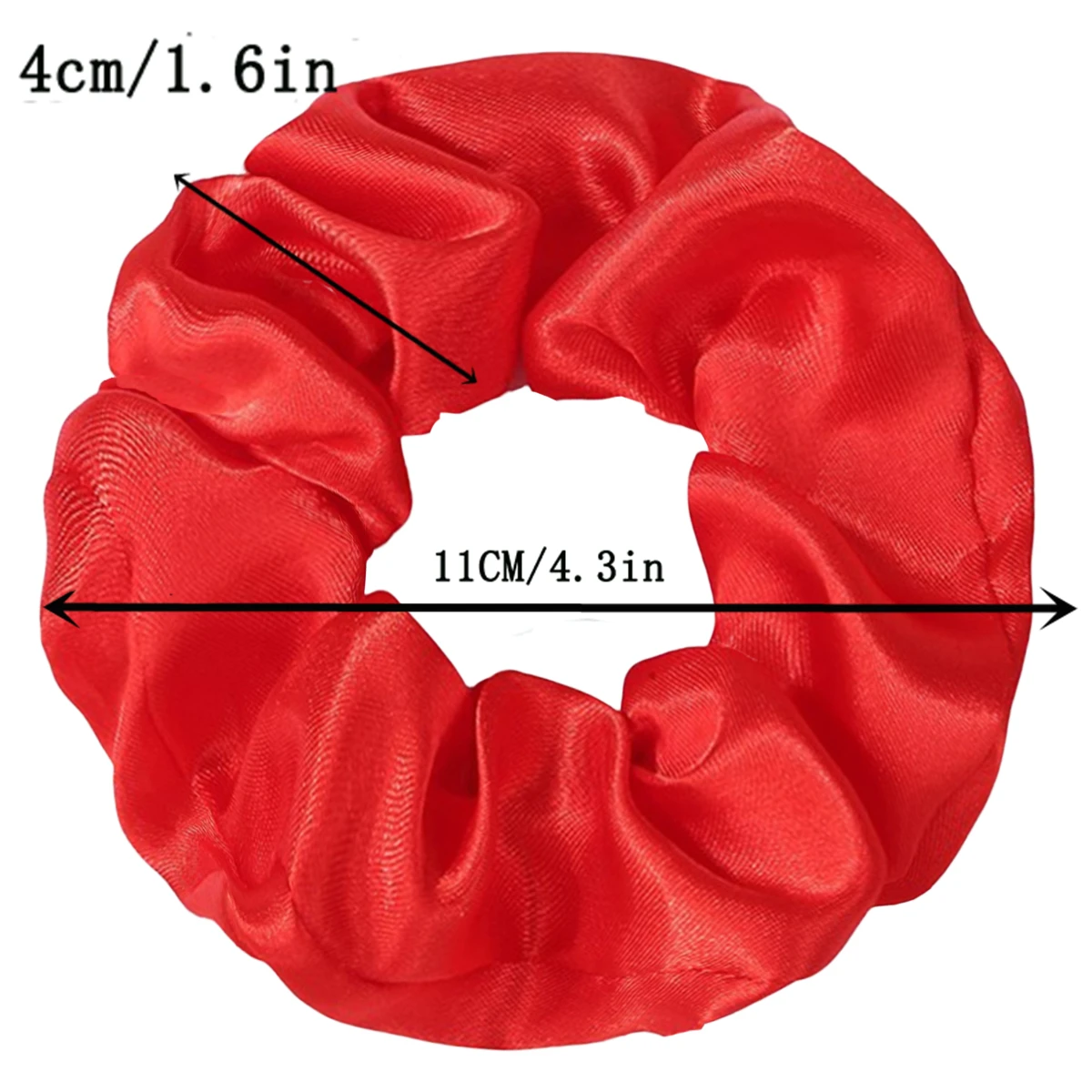 50/30/10Pcs Fashion Satin Scrunchies Girls Elastic Hair Bands Ponytail Holder Ties Rubber Bands Hair Accessories for Women