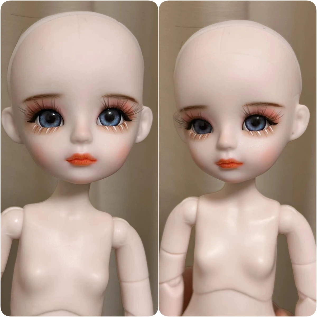 1/6 BJD Doll  Toys for Girls Handmade Makeup Doll Wave Roll Girl 30cm Dolls Gift Christmas Surprise