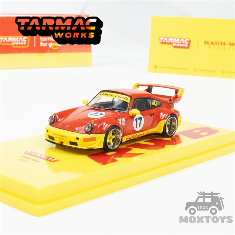 

Tarmac Works 1:64 RWB 964 idlers Red#17 Diecast Model Car