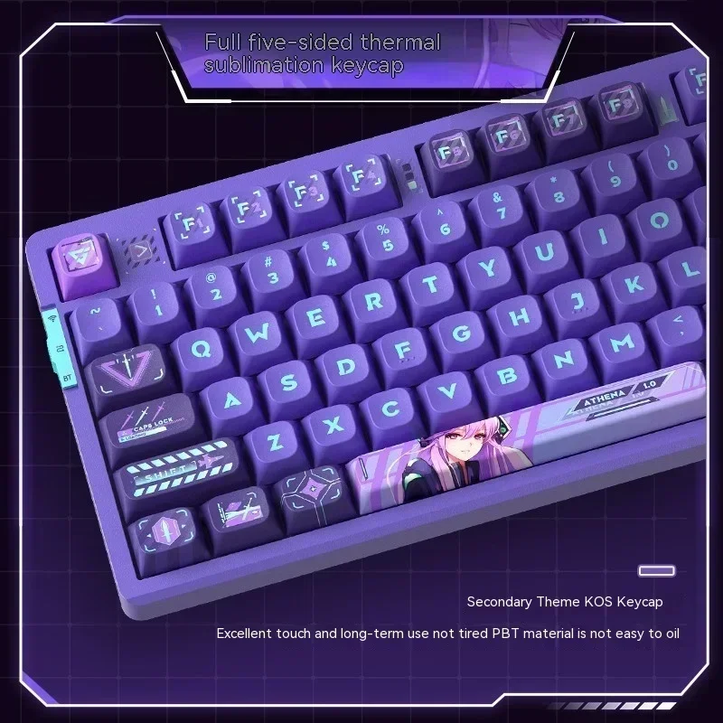 Imagem -03 - Teclado de Jogos Mecânico Mode Rgb Hot Swap Pbt Keycap Junta Ergonômico Escritório pc Gamer Win Mac Vgn-v87