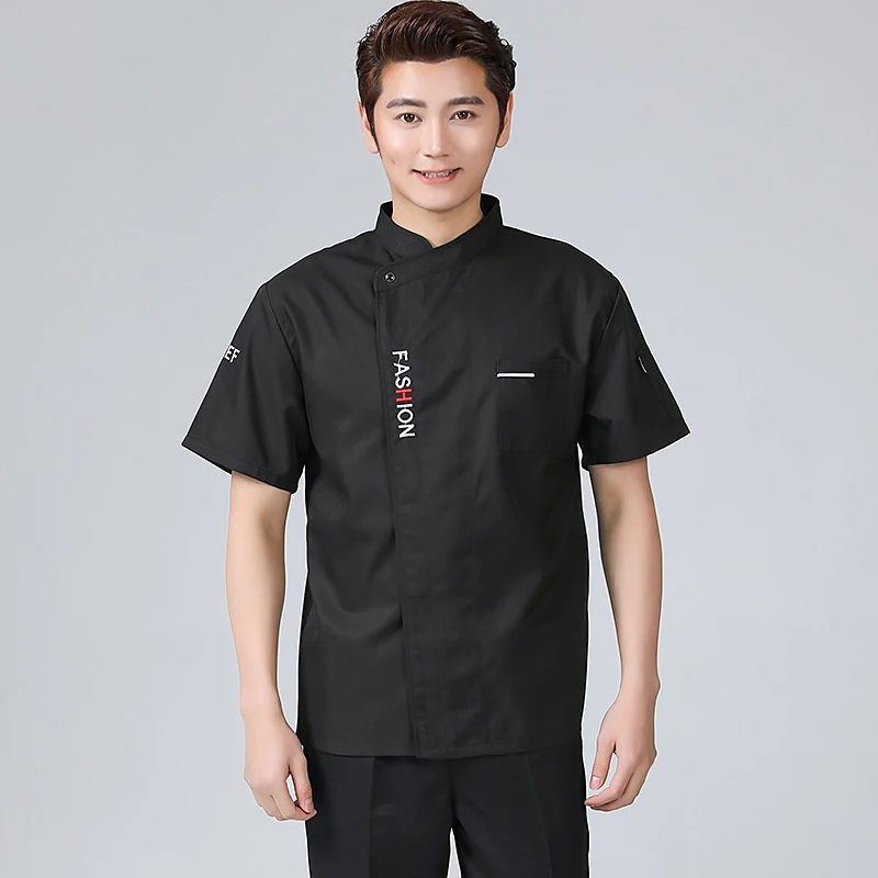 "Chef Uniform For Men Jacket Cooking Clothes Kitchen Shirt Suit Waitress Food Service Coat Girl Personalized Works Custom Logo