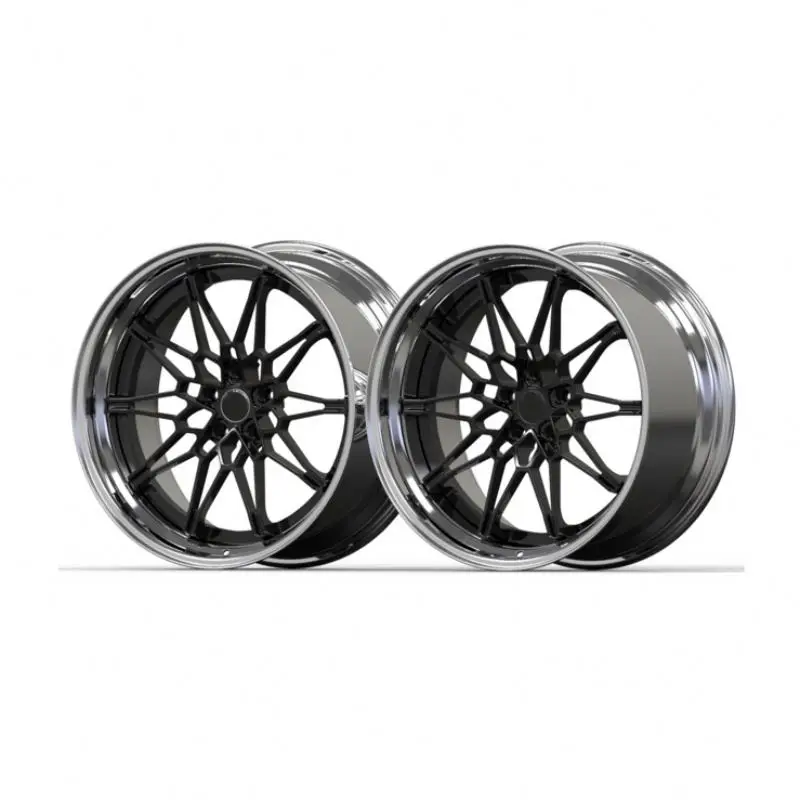 Customized colorful alloy wheels sport rims Deep Dish Deep Lip Custom 5*112 5*120 6061-t6 true forged wheels