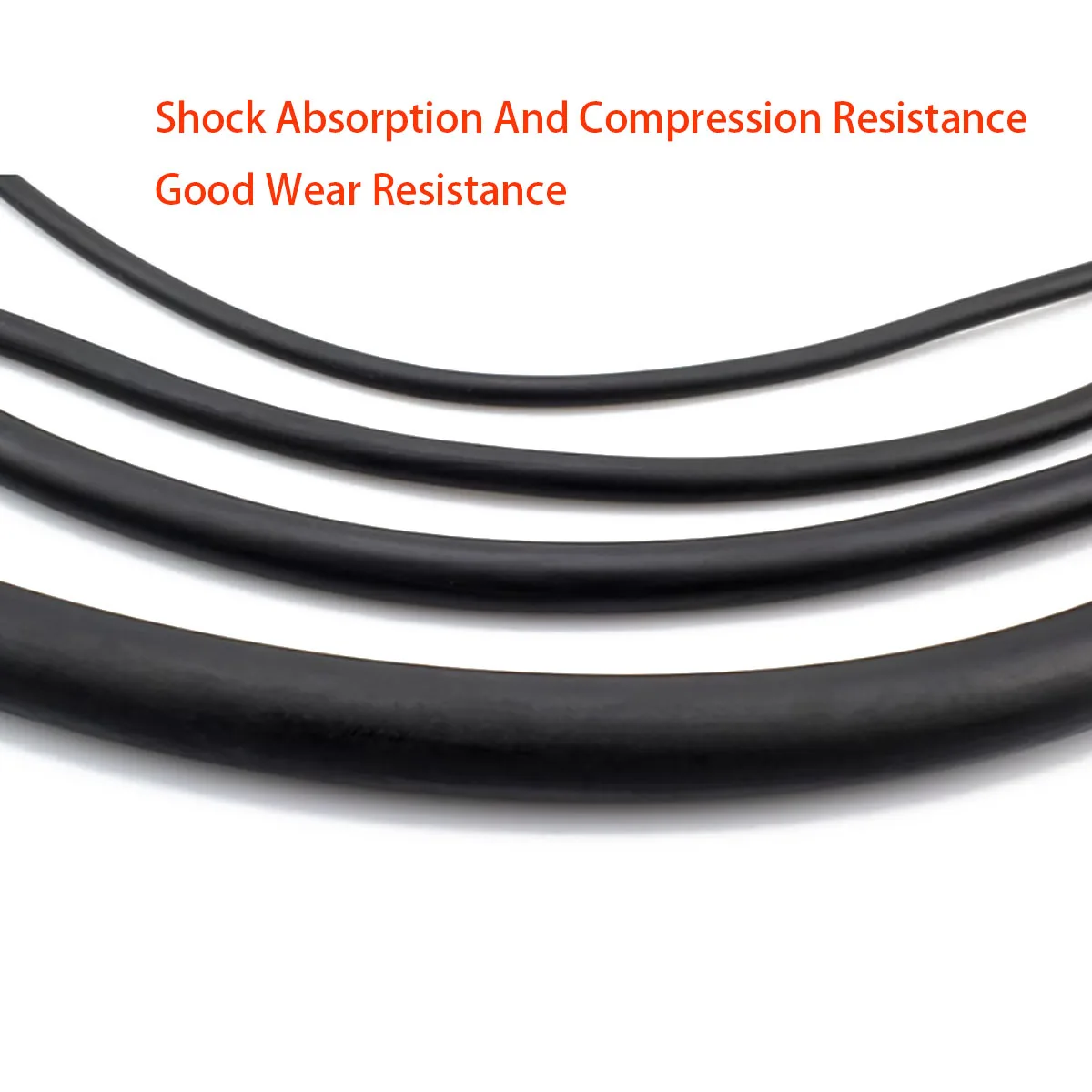Black EPDM Rubber 1.5/2/2.5/3/4/4.5/5/5.5/6-50mm Foam Sealing Strip Round Sponge Rope for Cabinet Door Sealing