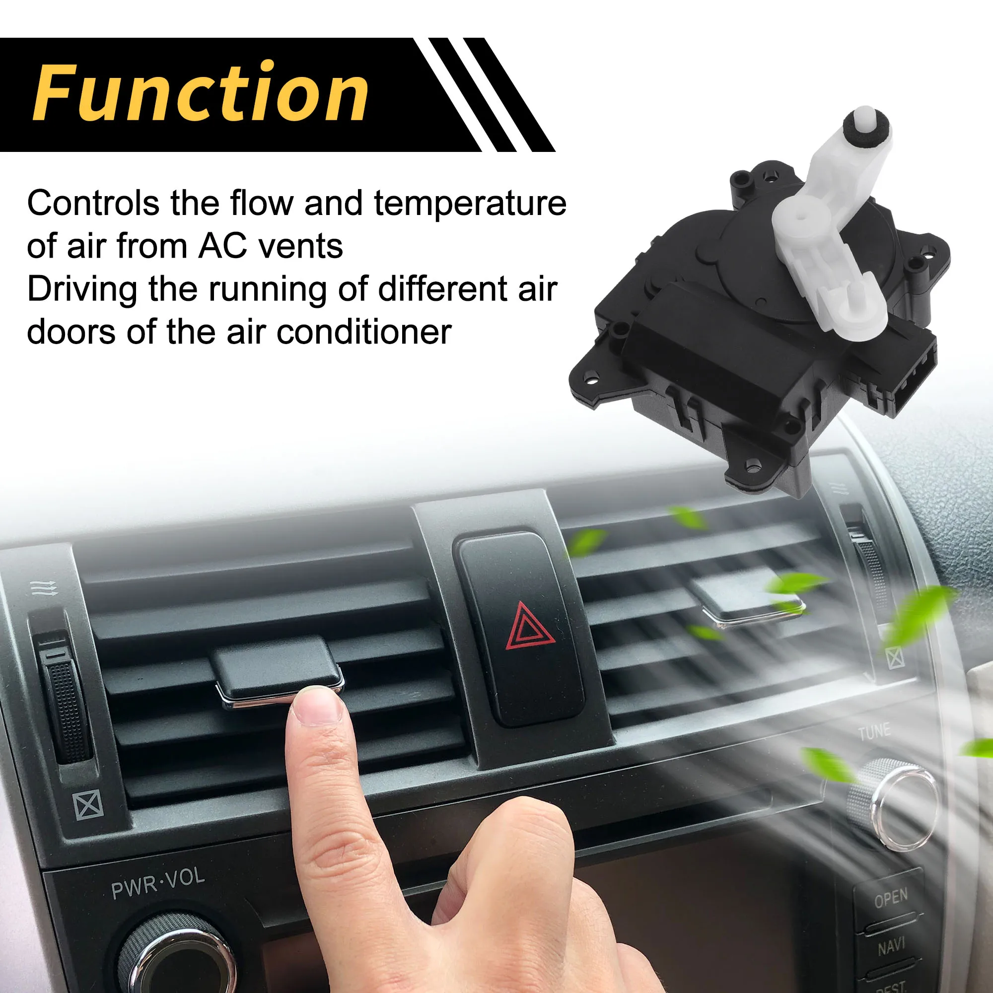 UXCELL HVAC Air Door Actuator Heater Blend untuk Honda Odyssey EX 2005-2010 No.604885