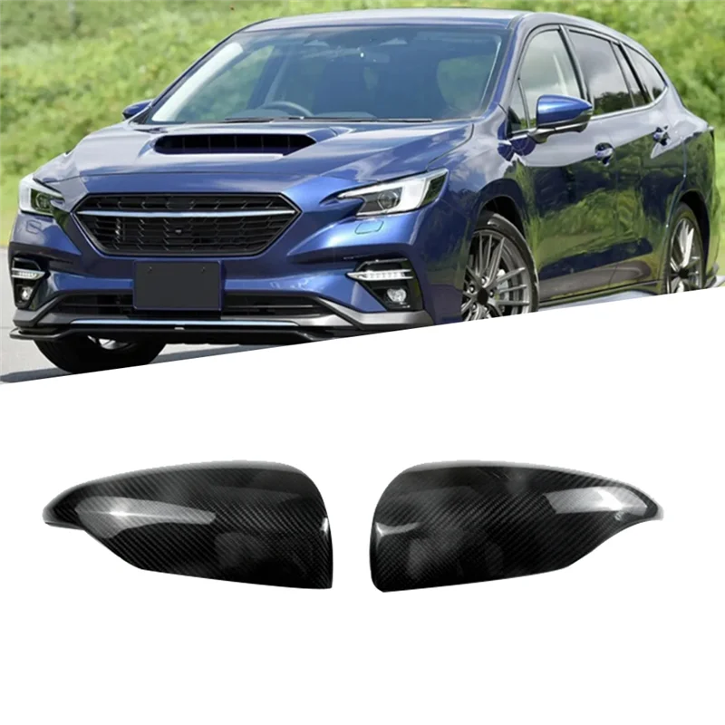 Real Carbon Fiber Car Side Rearview Mirror Cover for Subaru WRX LEVORG 2022-2023 Rear Mirror Cover Trim