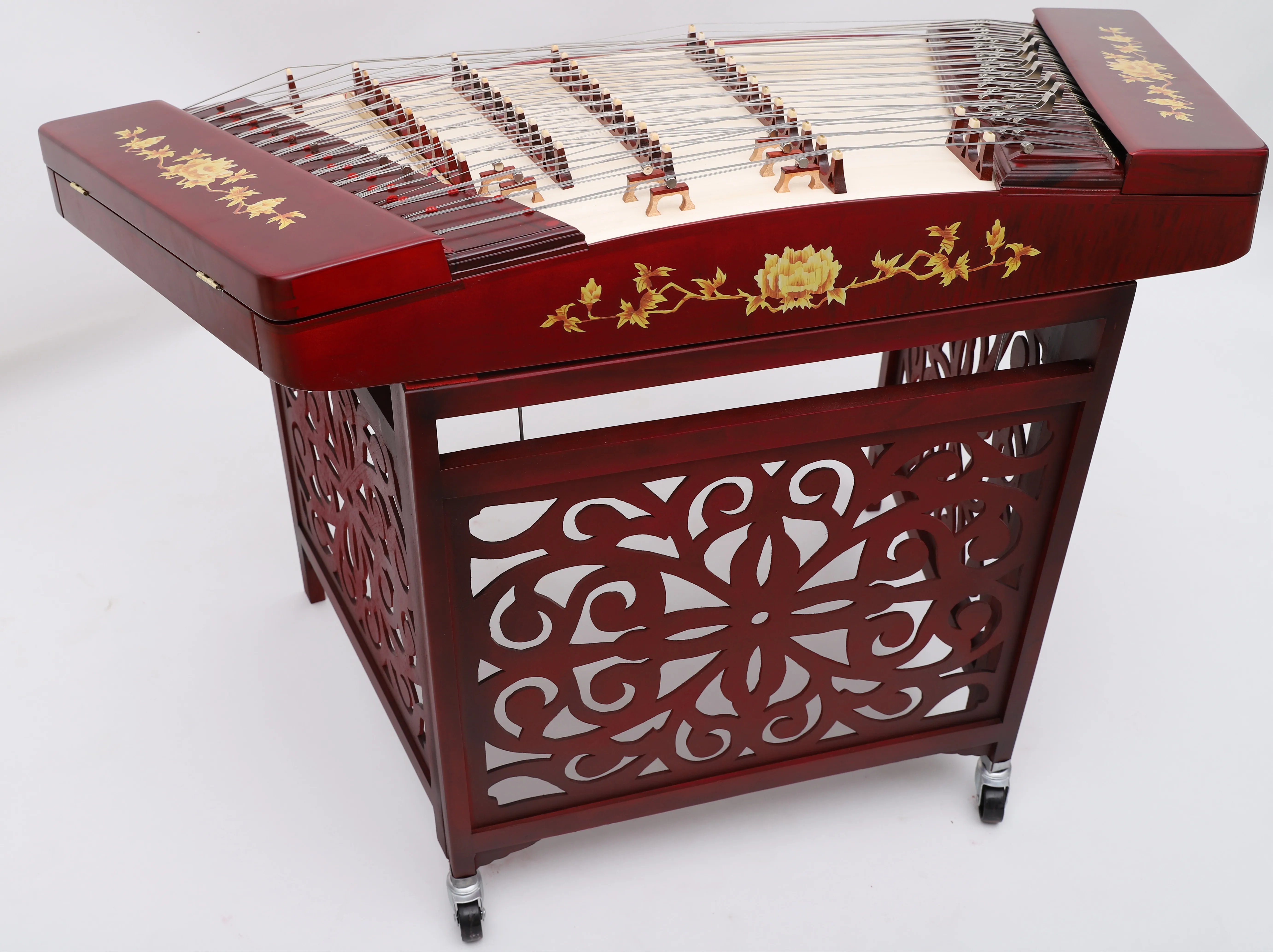 

Hooqu Wholesale Musical Instrument Dulcimer For Sale Dulcimer Beginners Color Wood /red Rosewood For You