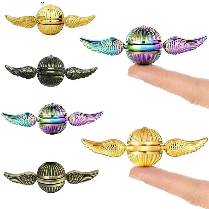Fidget Hand Spinner Geschenk für Fans der mittelalterlichen magischen Zauberei Welt Stress Angst ADHS Relief Fidgets Spielzeug Metall EDC Spielzeug