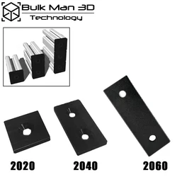 Opensource End Cap Cover Plate Aluminum Plate with Single or Double Hole for 2020 2040 2060 V-Slot Linear Rail Aluminum Profiles