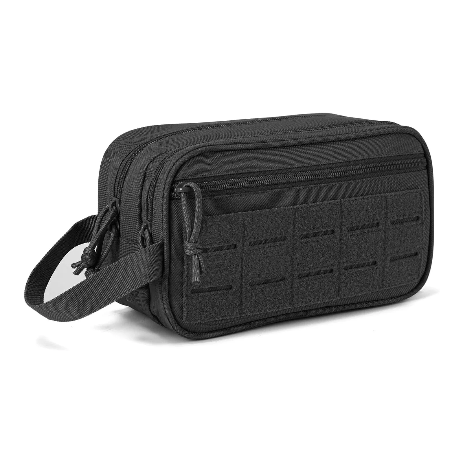 Tactical Toiletry Bag for Men, Travel Hygiene Bag, Military Gear Dopp Kit, Water Resist Molle Accessories Pouch, Mens Shaving Es