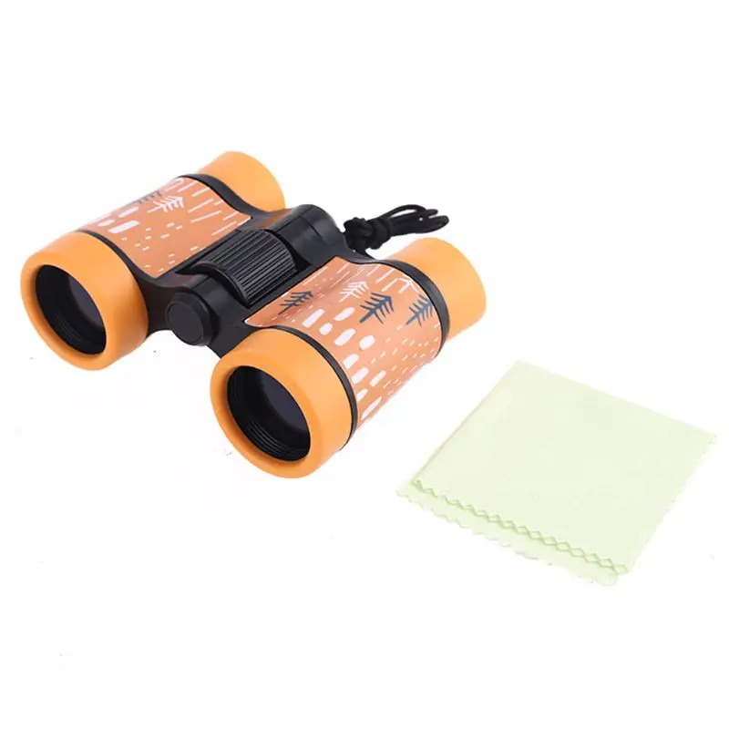 4x30 Binoculars Plastic Children Colorful Lightweight for Kids Contemporary Styling Compact Eyepiece Optical