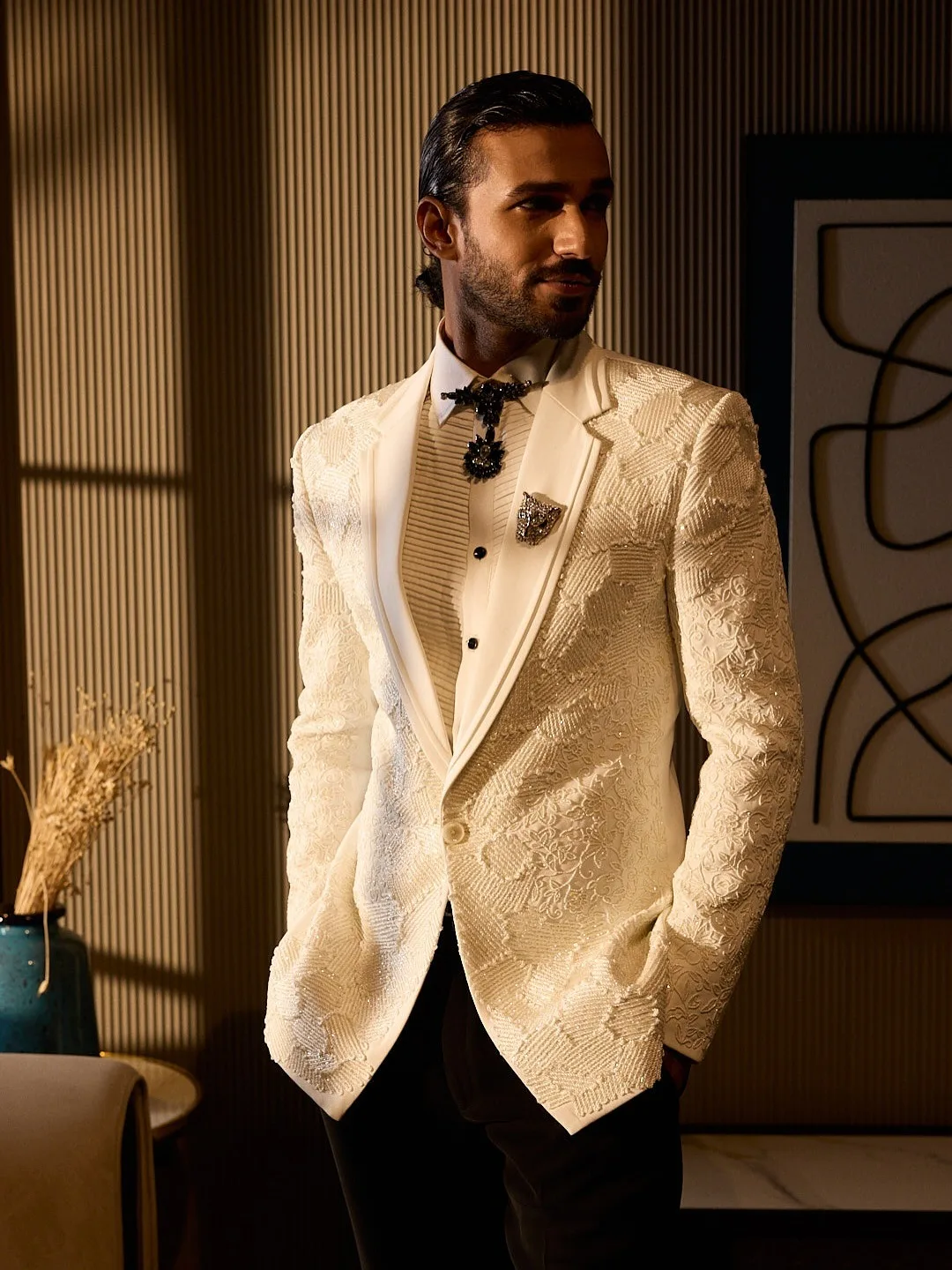 Fashion Custom Made Wedding Suits for Man 2 Pieces Blazer Pants Notched One Button Business Office Wear Customized