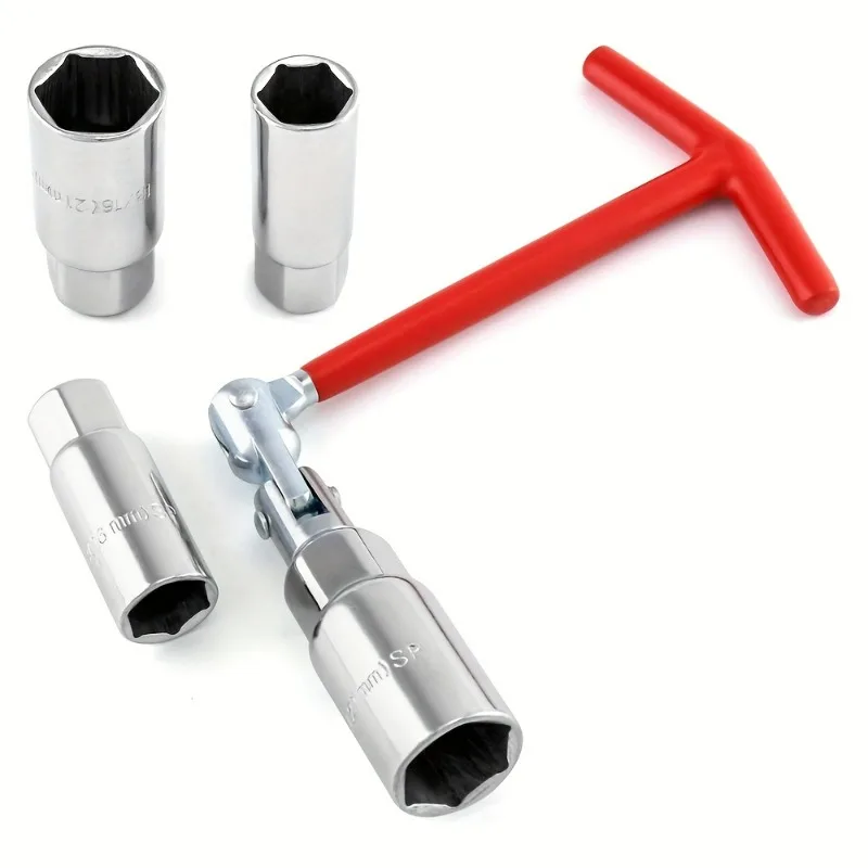 

Universal T-handle Spark Plug Socket Wrench, Disassembly and Installation Tool, Suitable for Motorcycles and Small Vehicles