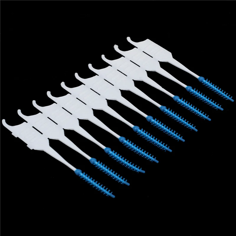 

1000Pcs/Box Floss Interdental Brush Disposable Teeth Stick Toothpicks Floss Tooth Pick Oral Care Brush Clean