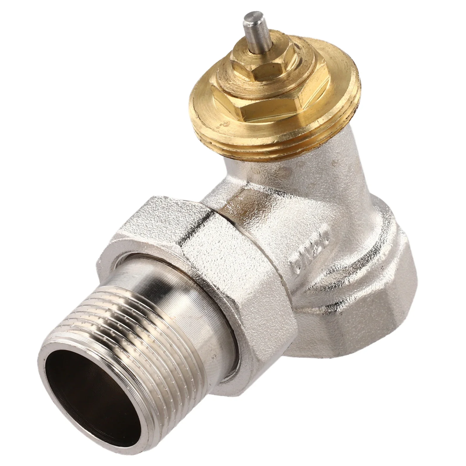 Brass Angle Valve Thermostatic Regulating Valve Angle Thermostatic Valve DN15/DN20 M30x1 5mm Thread for Flexible Use