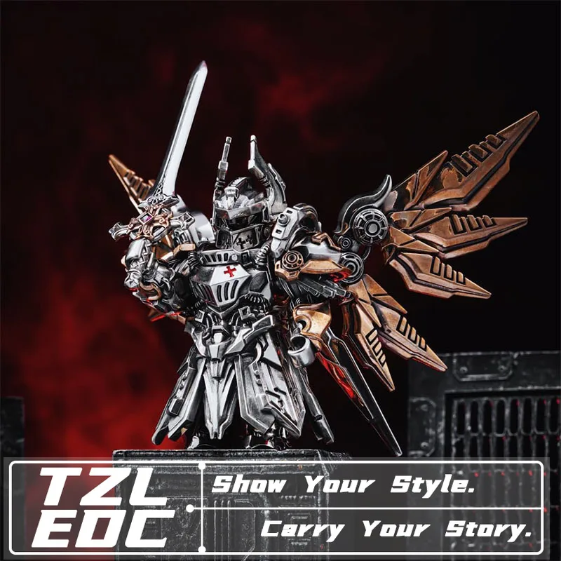 EDC Mecha Judge Fidget Toy Detachable Fingertip Stress Relief Toy Metal Mecha Desktop Collectible Toy