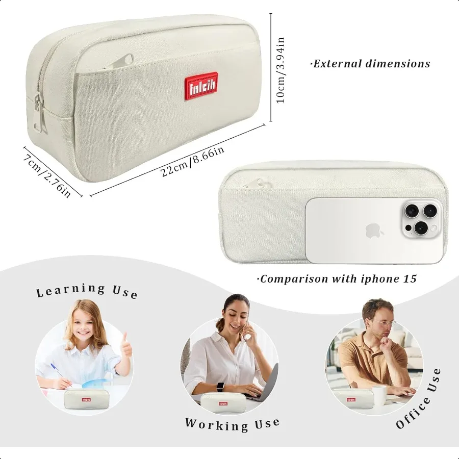 Pencil Case Large Capacity pencil pouch cute pencil case stationery plies pencil bags School plies for Student Teen Girs Boys w