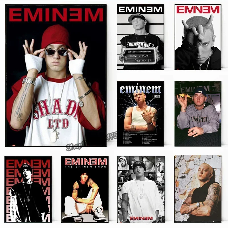 Super Rapper Eminems Canvas Prints Great Rapper Music Star Wall Art Posters for Modern Living Room Bedroom Ideal Home Decor G