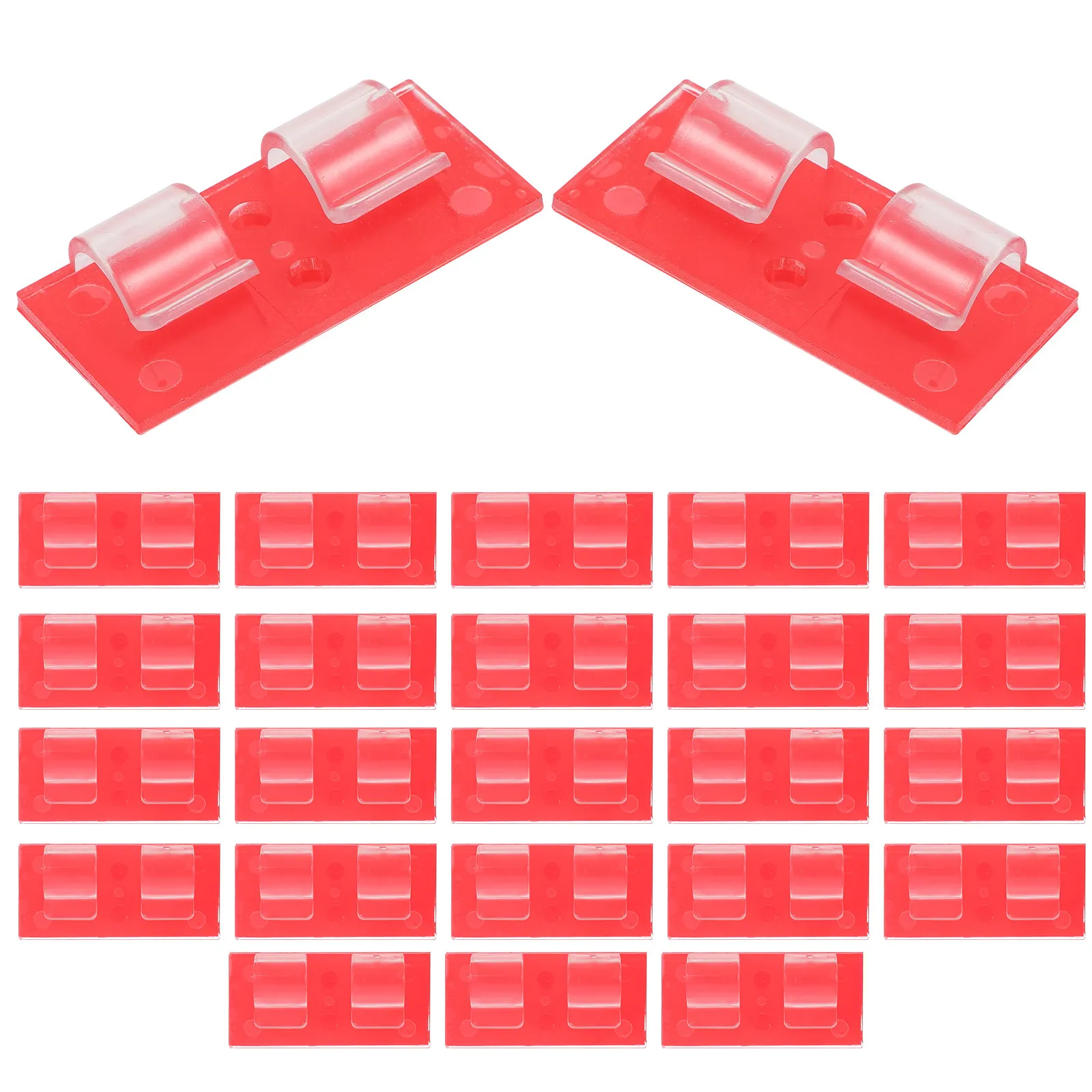 25Pcs Cable Organizer Clips Adhesive Wire Management Holder for Home Office Car Charger USB Power Cord Light Strip
