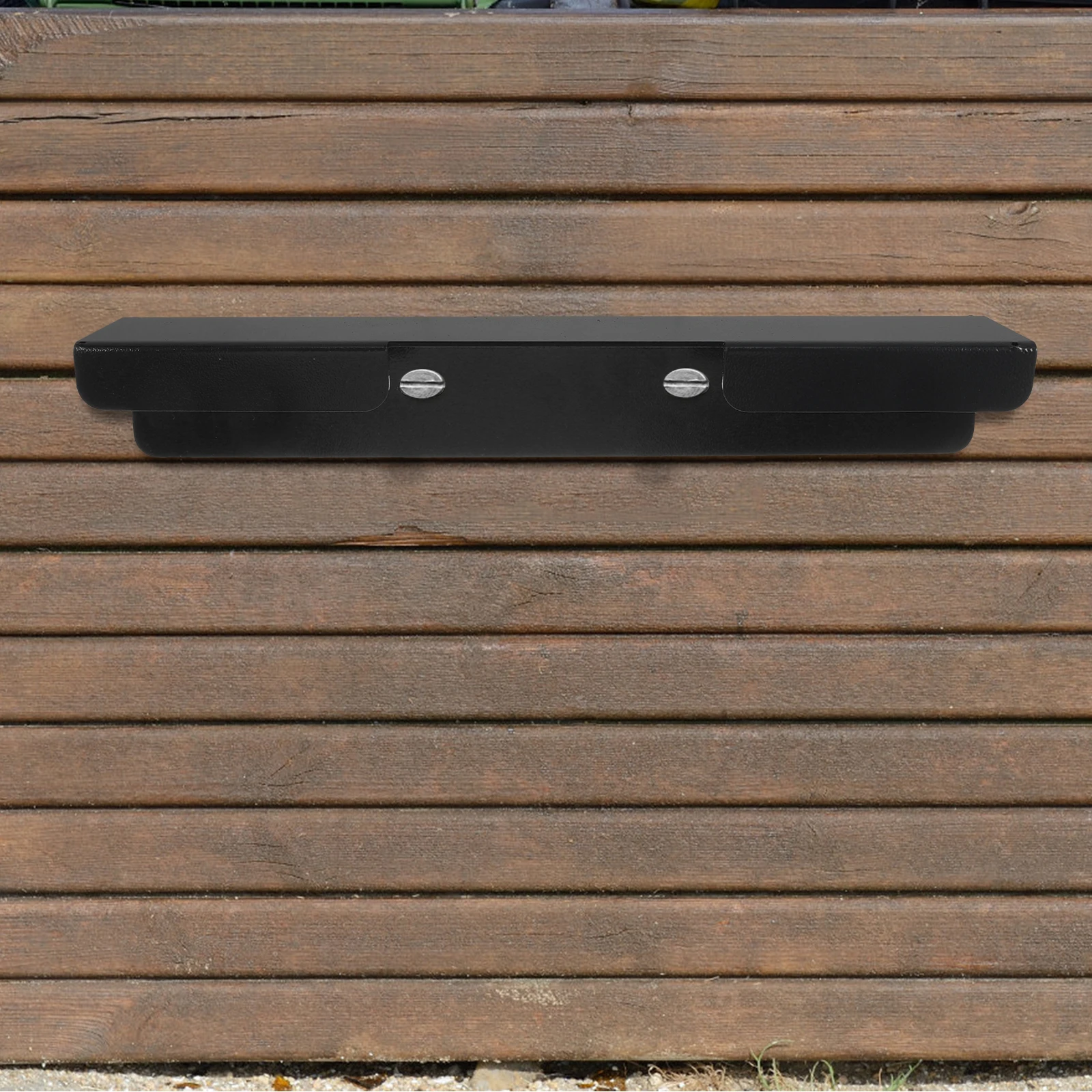 

Heavy Duty Steel Trash Holder Wind Resistant Wheeled Container Hook Durable Outdoor Garbage Bin Fixing Bracket Easy Installation