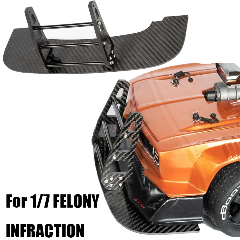 

For 1/7 ARRMA FELONY 6S INFRACTION 6S RC Truck Car Simulation Carbon Fiber Front Splitter ARA320601 RC Car