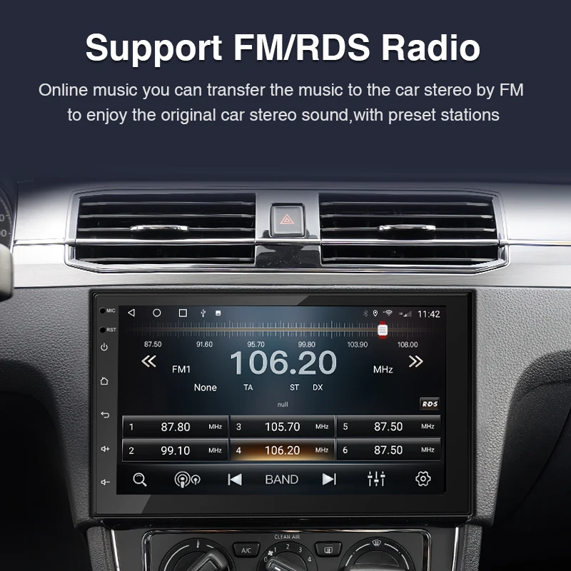 Car Radio for Lexus CT200 2011-2018 Multimedia Player 7 Inch Display CarPlay Android Auto Android 11.0 Auto Stereo FM RDS WiFi