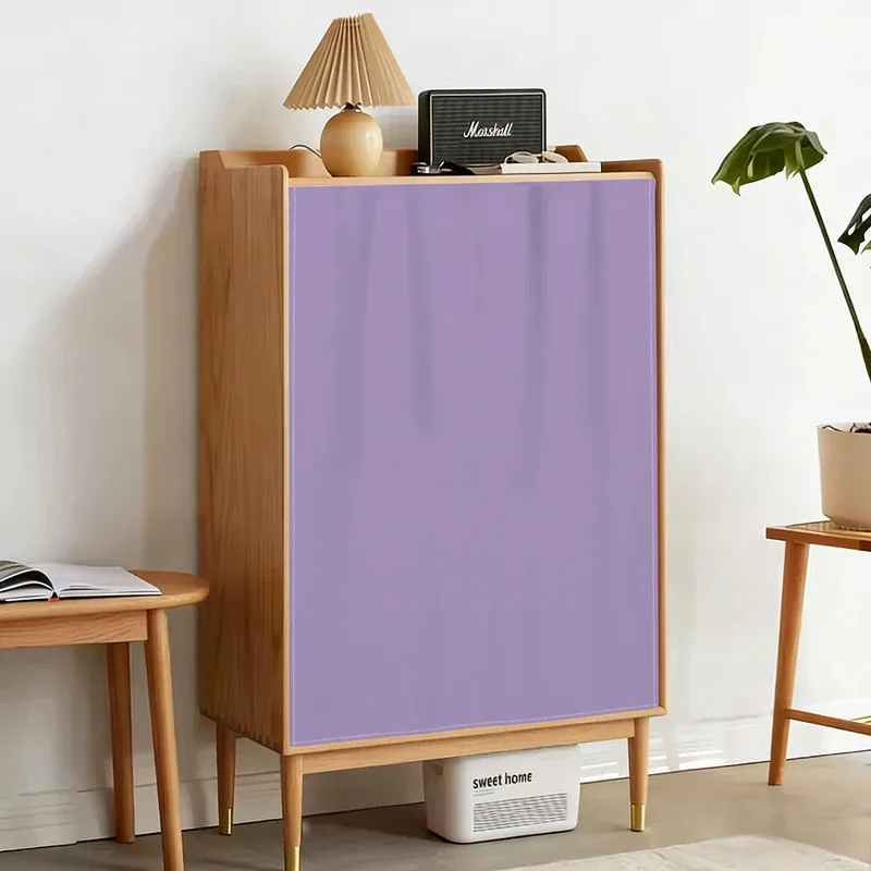 VIKAMA Solid Color Short Curtain Cabinet Door Cover Suitable for kitchen cabinets, shoe cabinets, bookshelves, and home decor