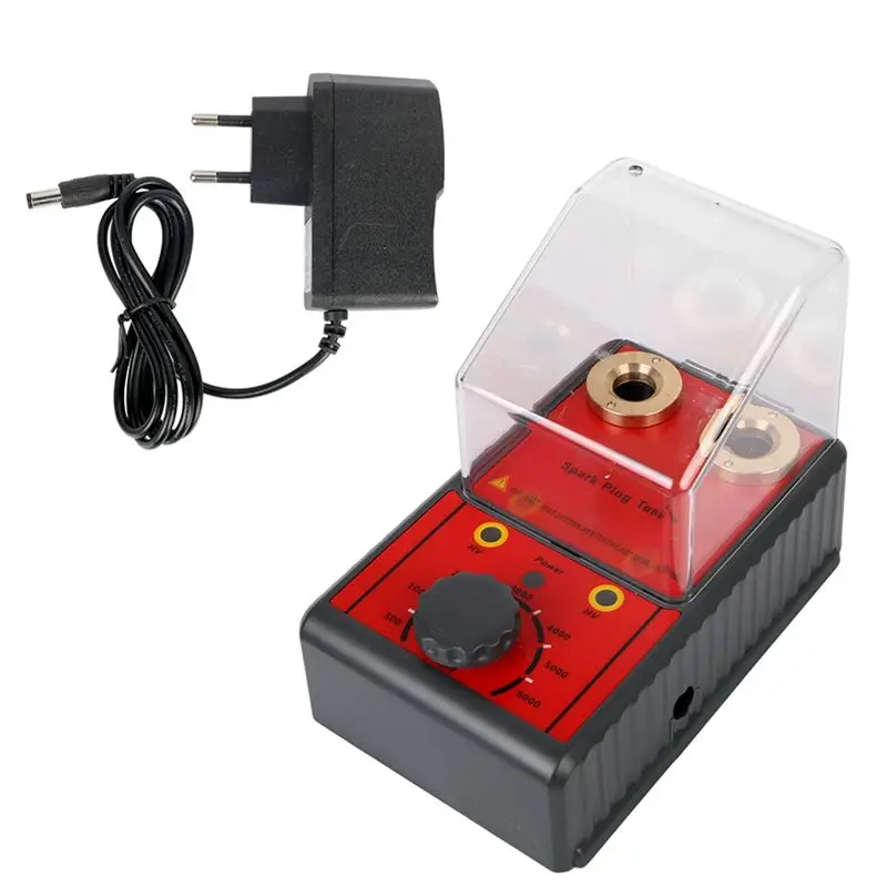 Unique 0-6000RPM 12V Spark Plug Tester Diagnostic Tool Analyzer Ignition System Test Motorcycle Truck Vehicles Durable