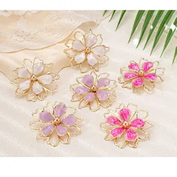 Multicolor Flower Stud Earrings For Women Girls Geometric Ear Accessories Holiday Party Gift Fashion Jewelry BE494