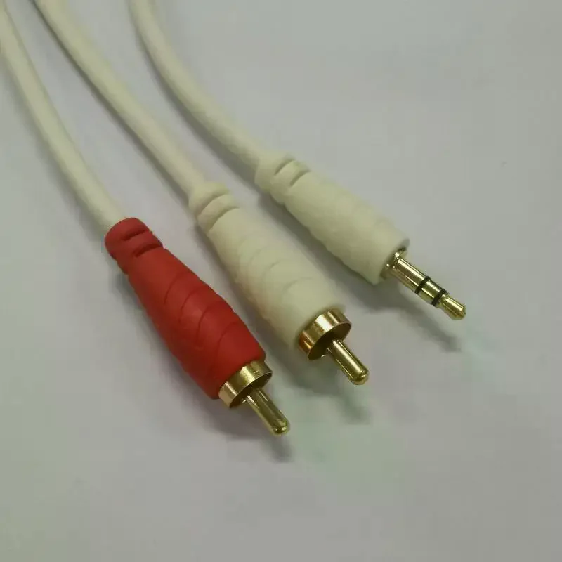 35mm Male To Dual  Male Audio Cable Gold Plated Connectors High Fidelity Sound For Home Theater Car Stereo