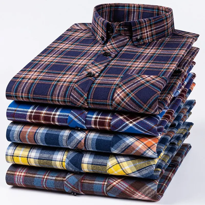 new in masculinas 2024 hombre ropa oversizebutton up shir Big size men\'s clothing shirts camisas de lino y algodón chemise homm