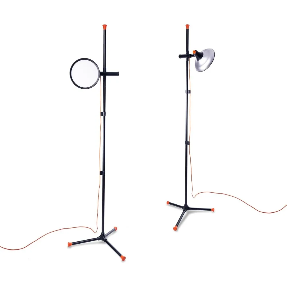 Lampada da studio 2-6,000 Lux LED con 95+ CRI, paralume largo 24 cm