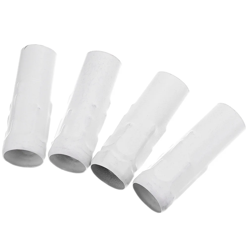 

4pcs E14 Light Covers Crystal Chandelier Tubes White Drip Sleeves Iron Material Lighting Parts Fixtures Accessories