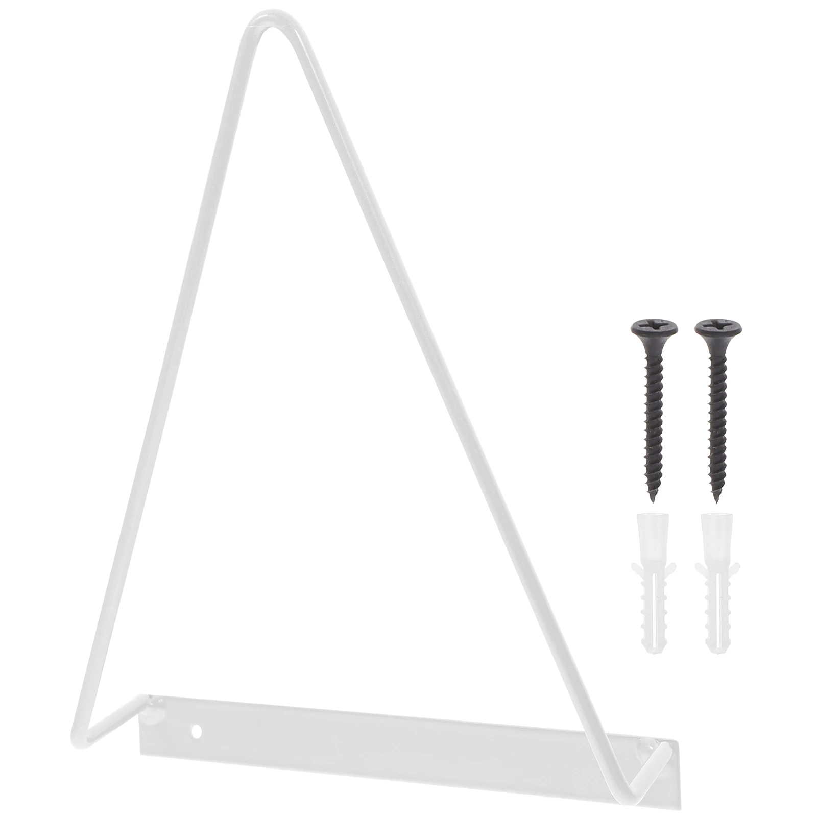 

Wall Shelf Vinyl Record Holder Rack Mounted Storage Display Home Office School Iron Easy Clean Triangular Stable