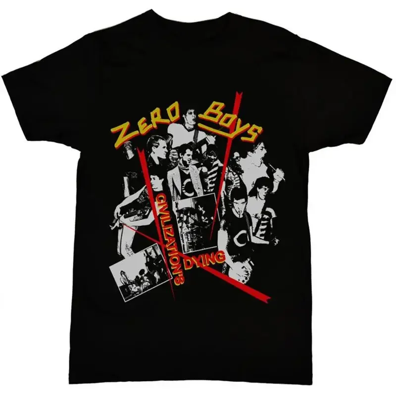 Zero Boys Band Civilization Dying T Shirt Cotton Full Size Mc717